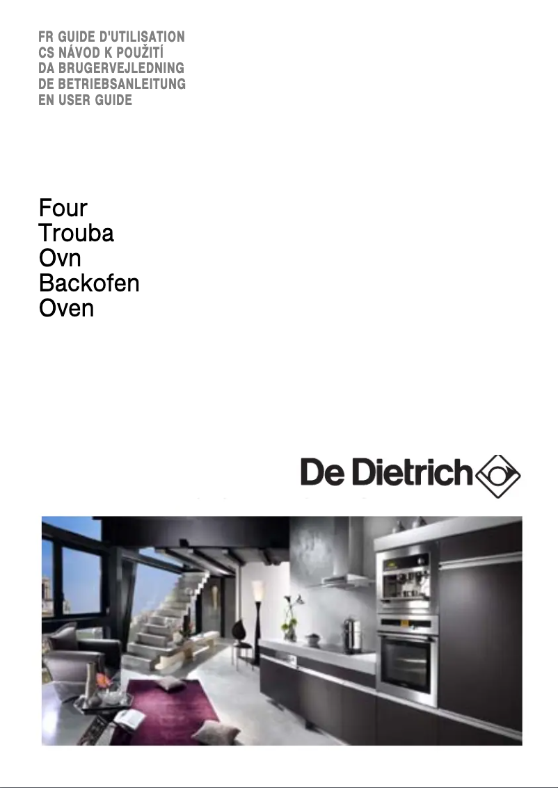 Page 1 de la notice Manuel utilisateur De Dietrich DOP895X