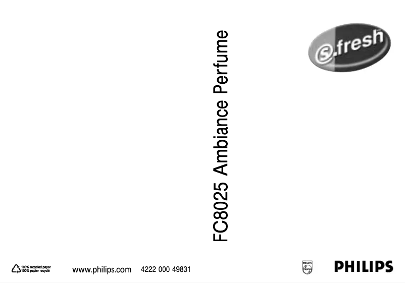 Página 1 del manual Manual de usuario Philips FC8025