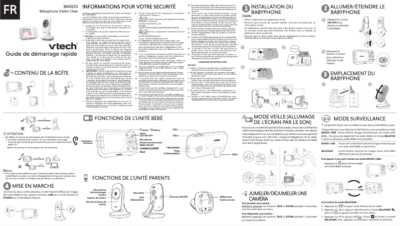 Page 1 of the manual User Manual Vtech Clear BM3255