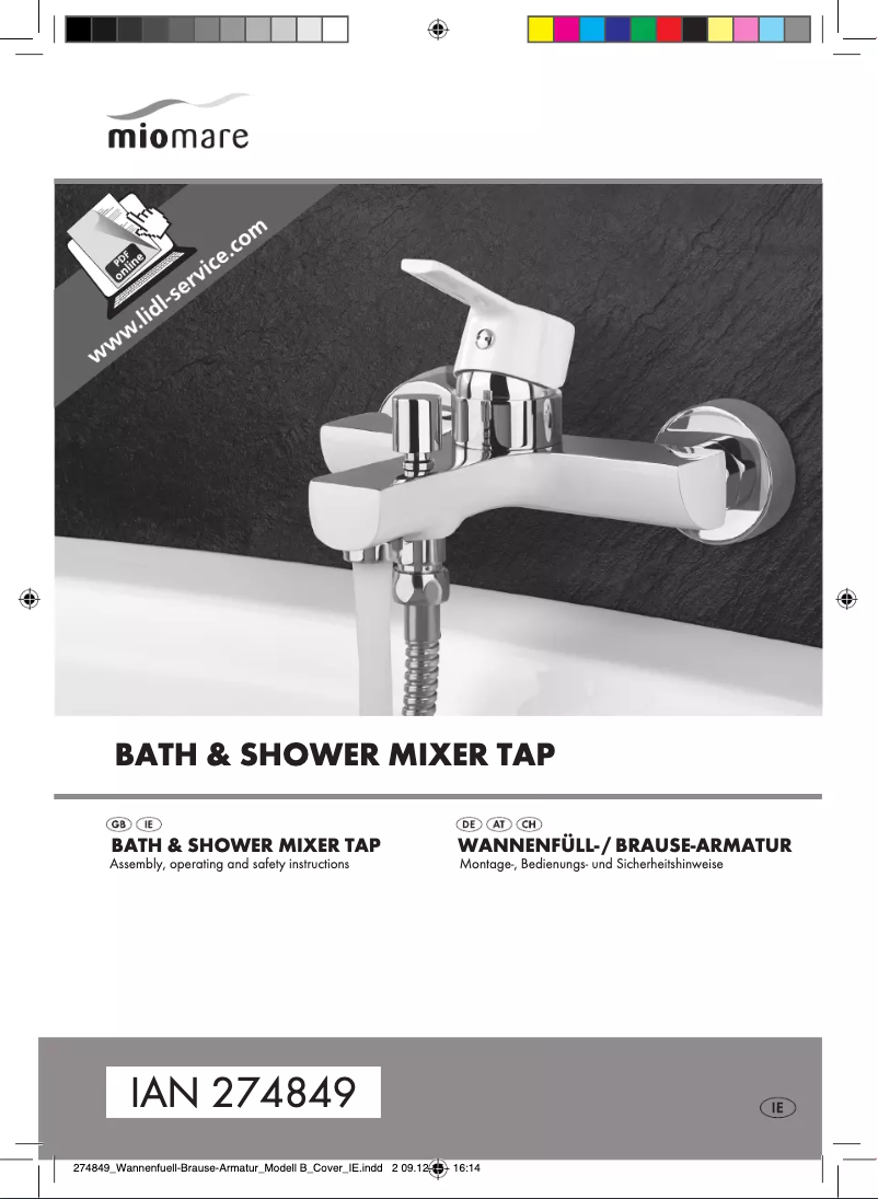 Page 1 de la notice Manuel utilisateur Miomare IAN 274849