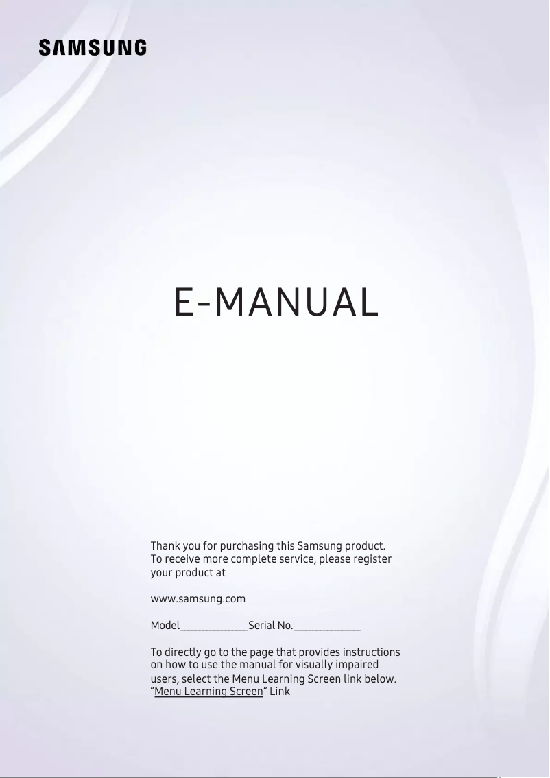 Página 1 del manual Manual de usuario Samsung UA49NU7300G
