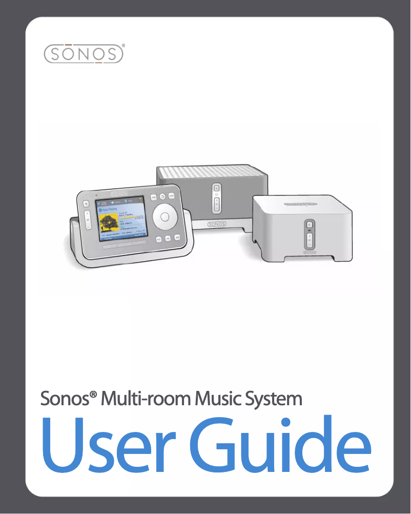 Page 1 de la notice Manuel utilisateur Sonos ZonePlayer 90