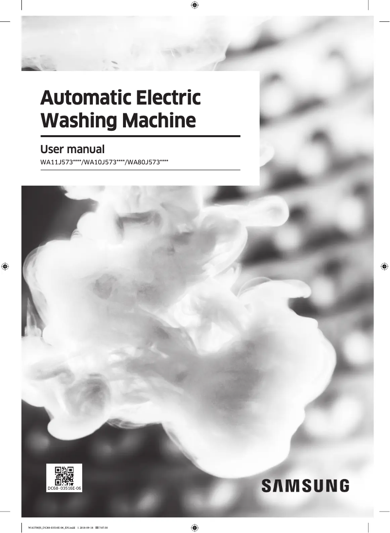 Página 1 del manual Manual de usuario Samsung WA10J5730SS1