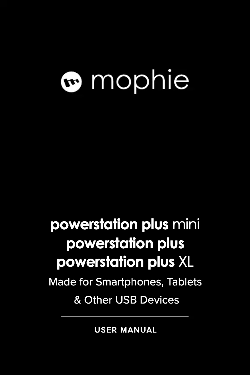 Page 1 de la notice Manuel utilisateur Mophie powerstation plus