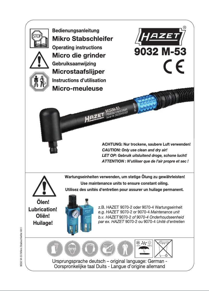 Page 1 de la notice Manuel utilisateur Hazet 9032M-53