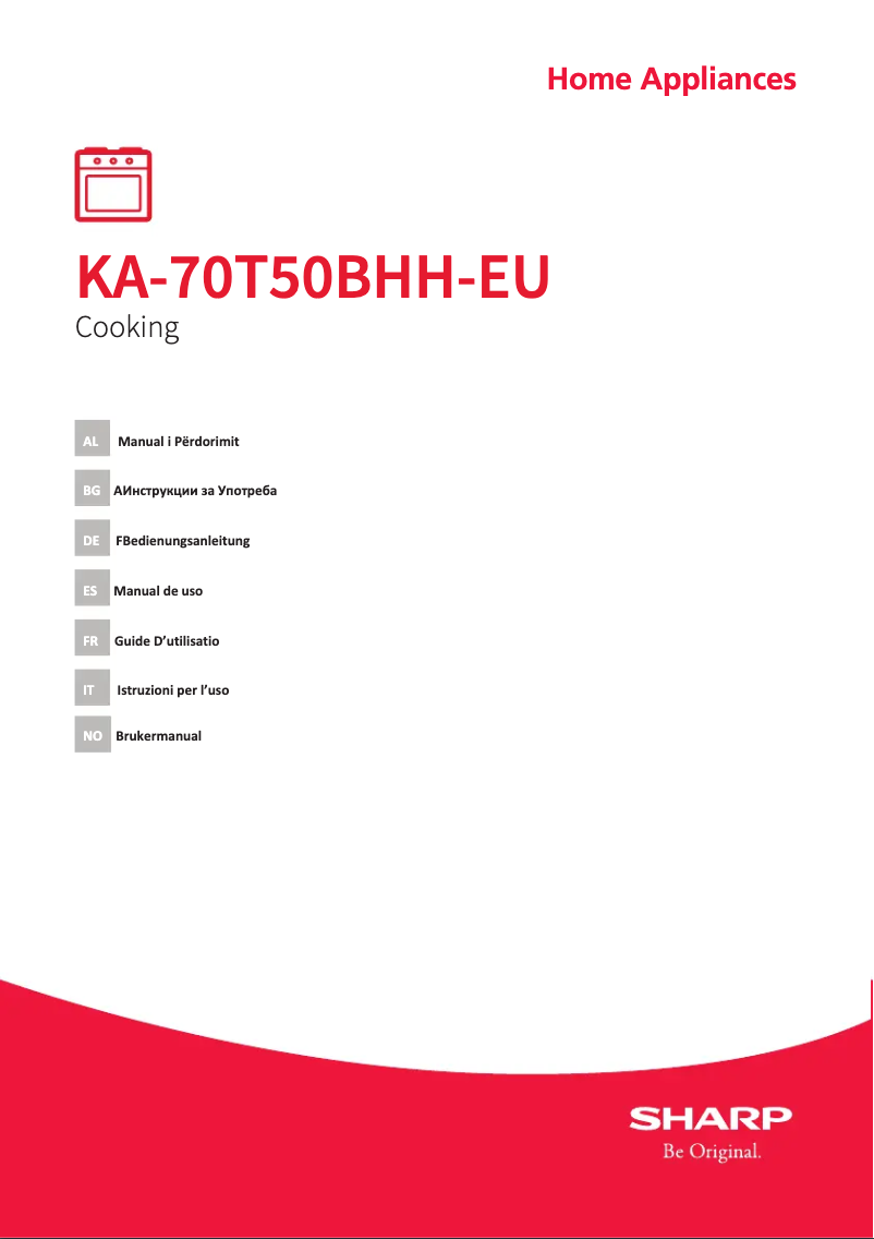 Page 1 de la notice Manuel utilisateur Sharp KA-70T50BHH-EU