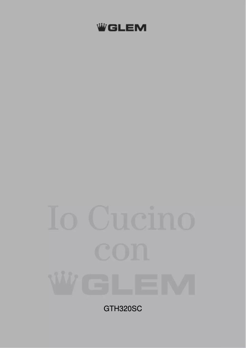 Page 1 de la notice Manuel utilisateur Glem Gas GTH320SC