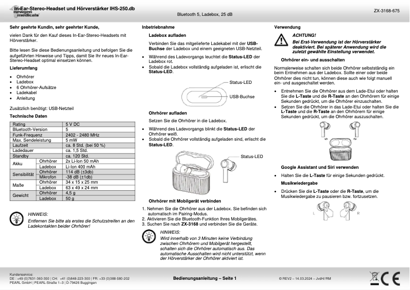 Page 1 of the manual User Manual Newgen Medicals IHS-250.db