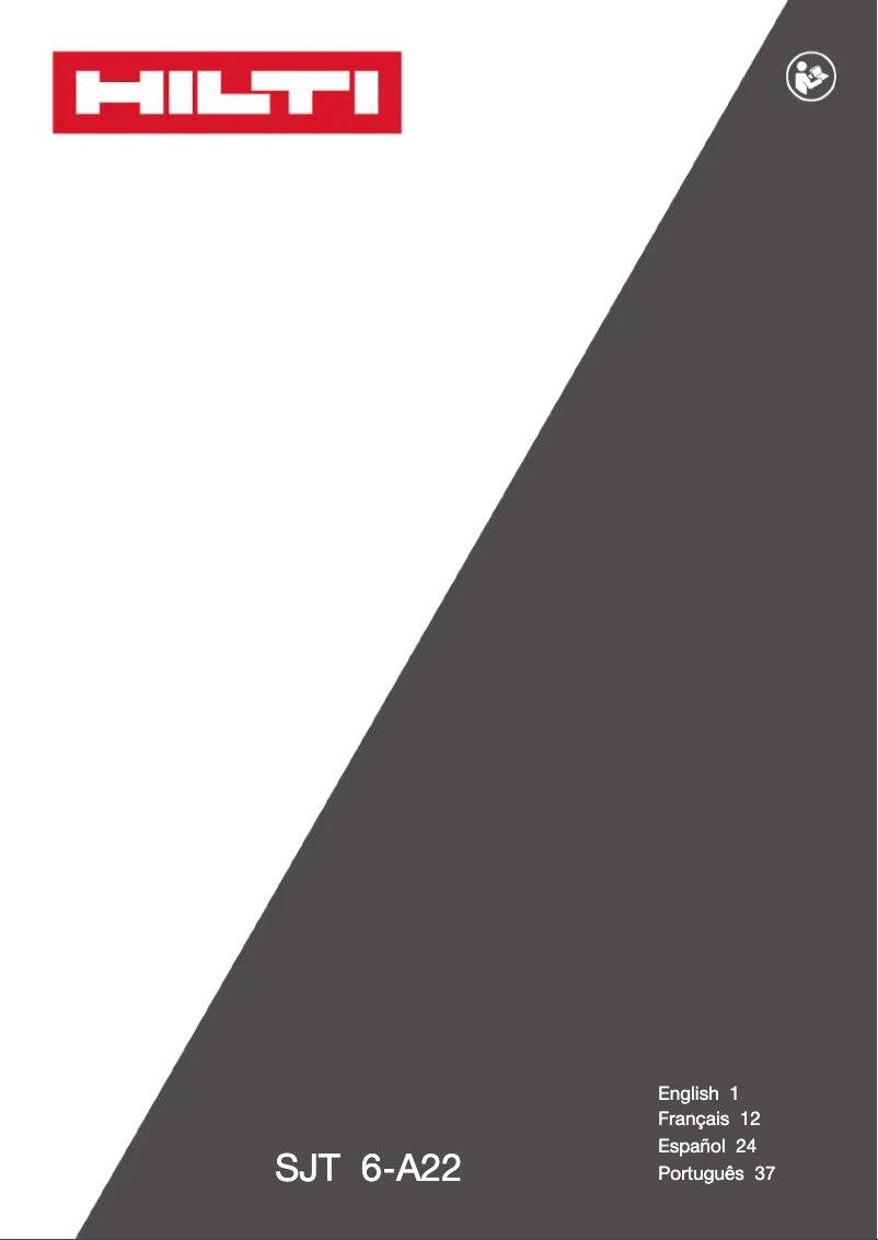 Page 1 de la notice Manuel utilisateur Hilti SJT 6-A22