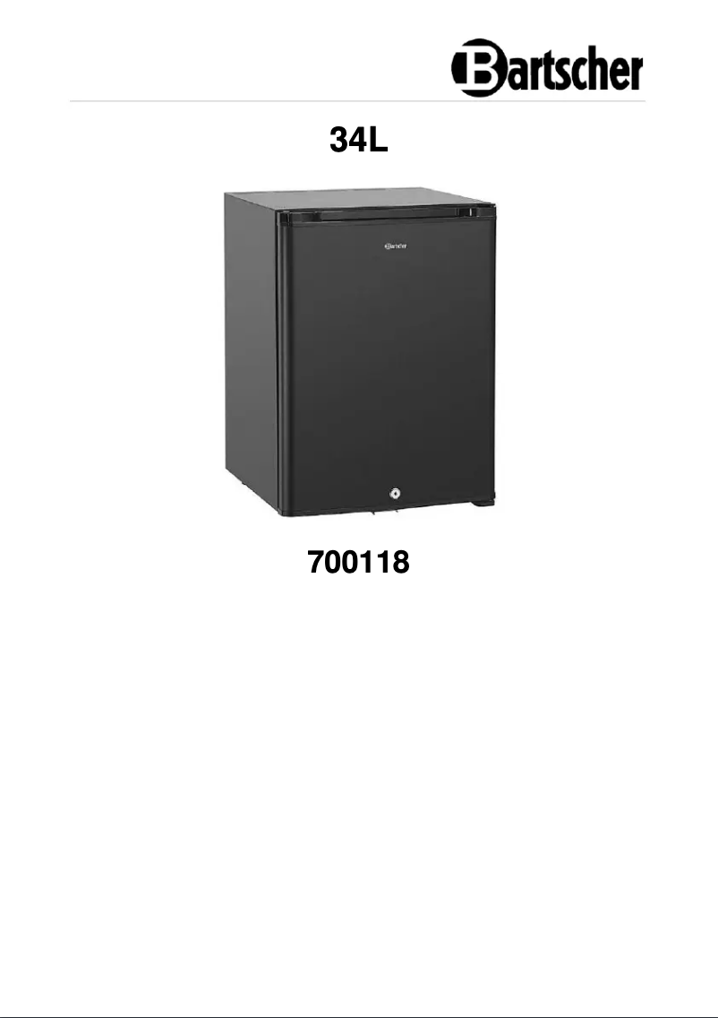 Page 1 de la notice Manuel utilisateur Bartscher 700118