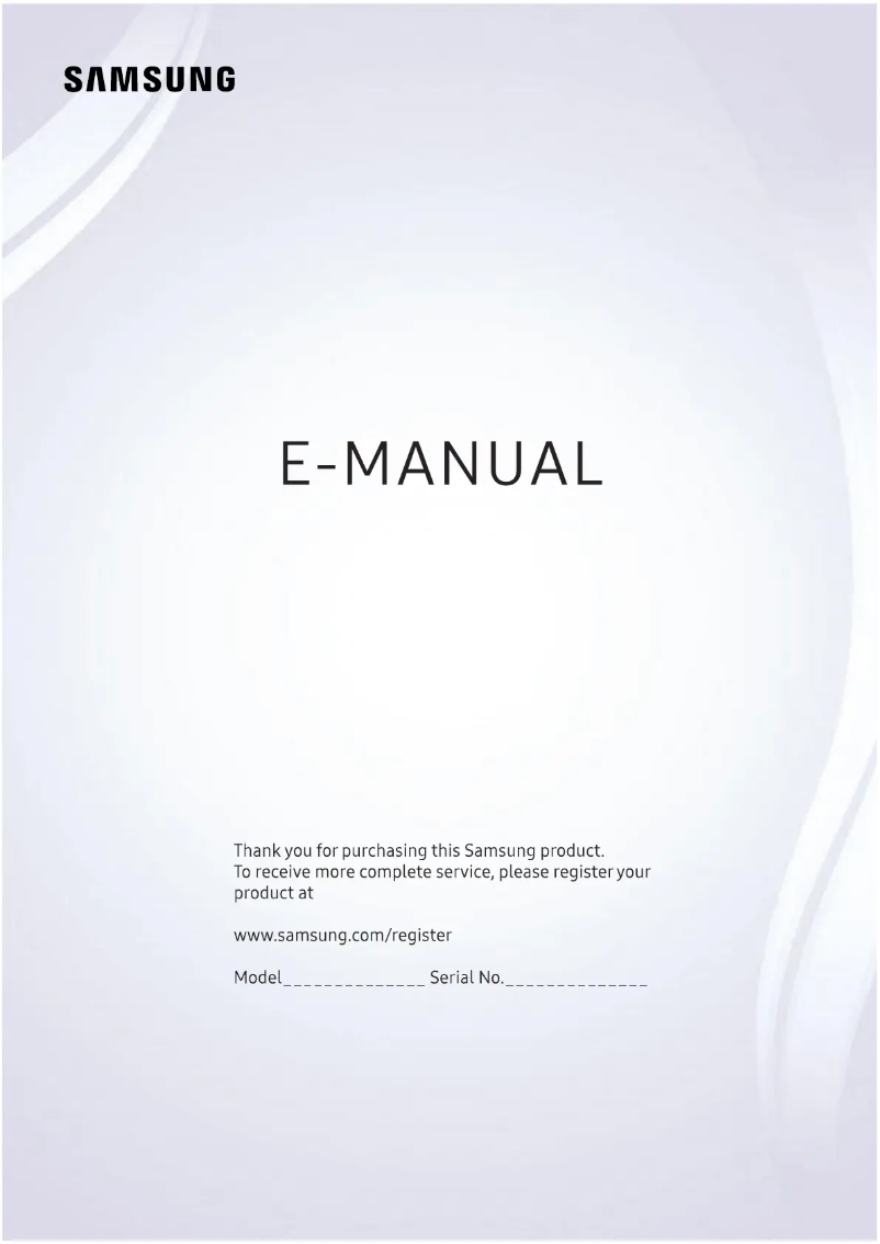 Page 1 de la notice Manuel utilisateur Samsung UE75MU7000