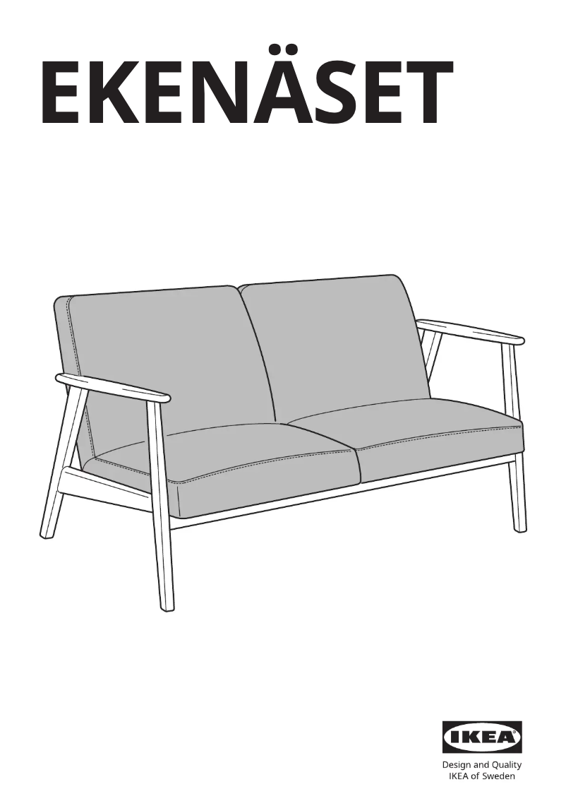 Page 1 de la notice Manuel utilisateur Ikea EKENÄSET 505.335.00