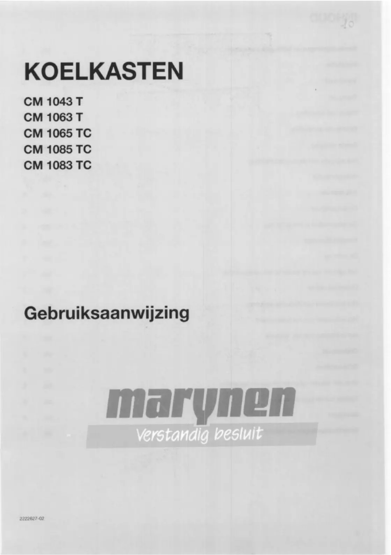 Page 1 de la notice Manuel utilisateur Marynen CM 1043 T