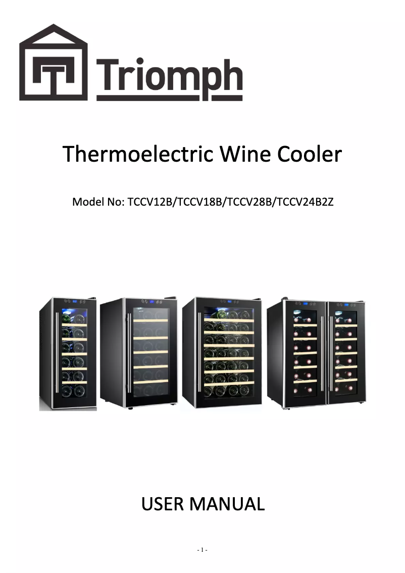 Página 1 del manual Manual de usuario Triomph TCCV28B