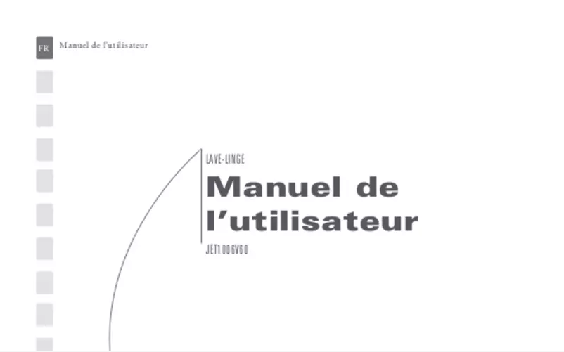 Page 1 de la notice Manuel utilisateur Jet Wash JET1006V60