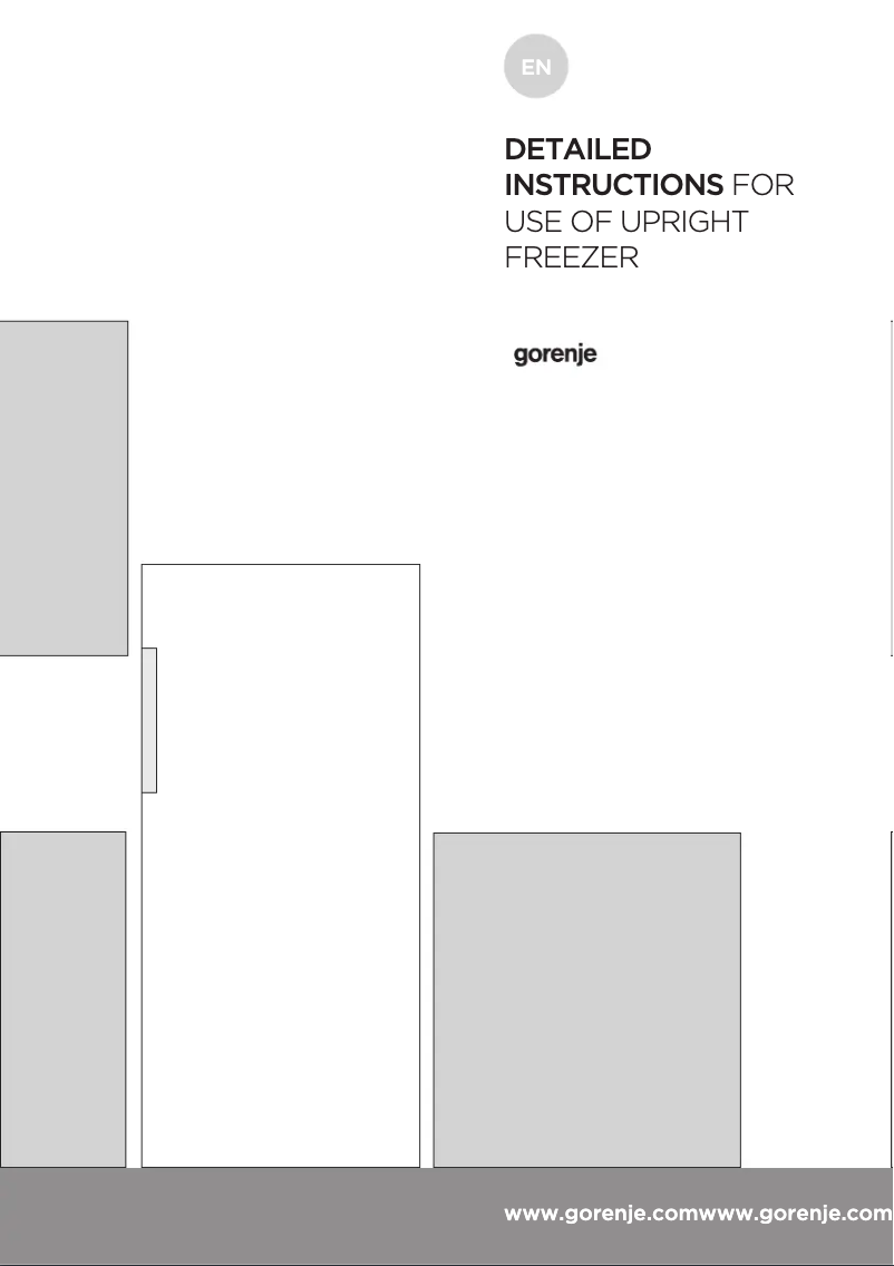 Page 1 de la notice Manuel utilisateur Gorenje FN6192PW