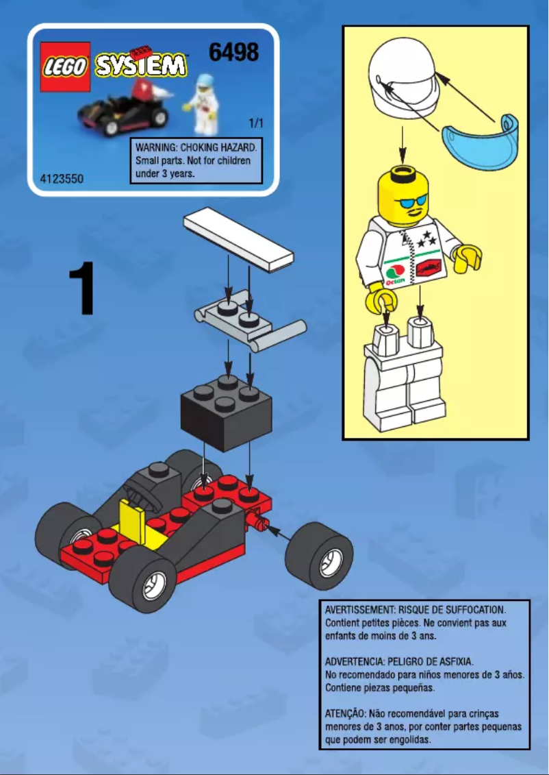 Página 1 del manual Manual de usuario Lego City 6498
