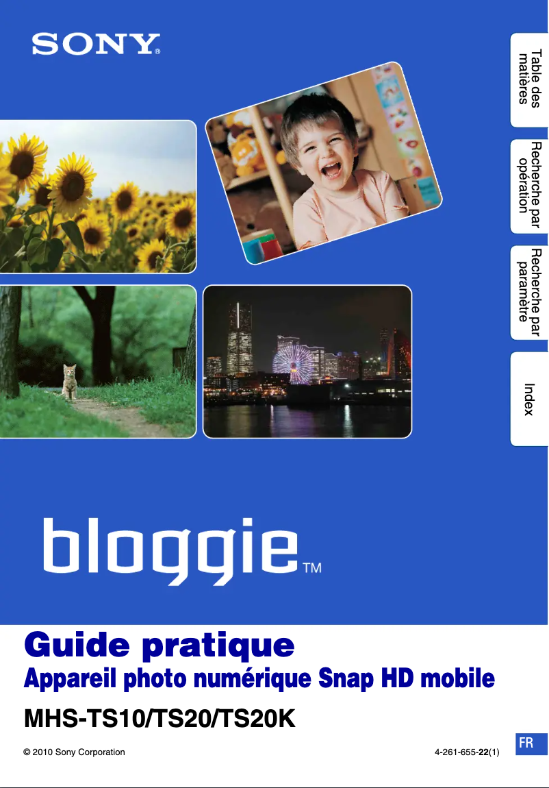 Page 1 de la notice Manuel utilisateur Sony MHS-TS20K