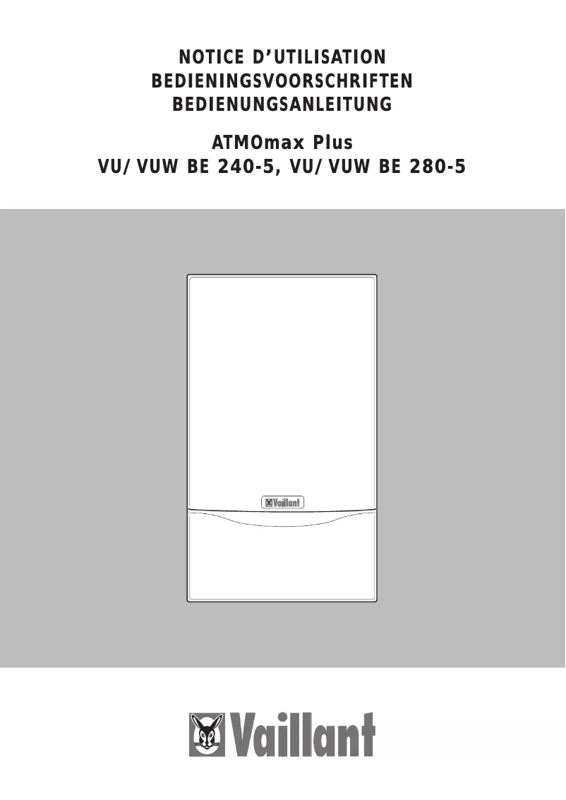 Página 1 del manual Manual de usuario Vaillant AtmoMAX plus