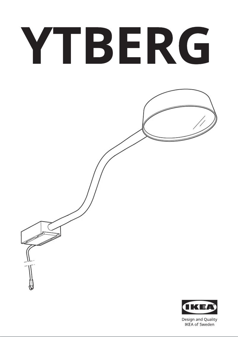 Page 1 de la notice Manuel utilisateur Ikea YTBERG 105.278.98