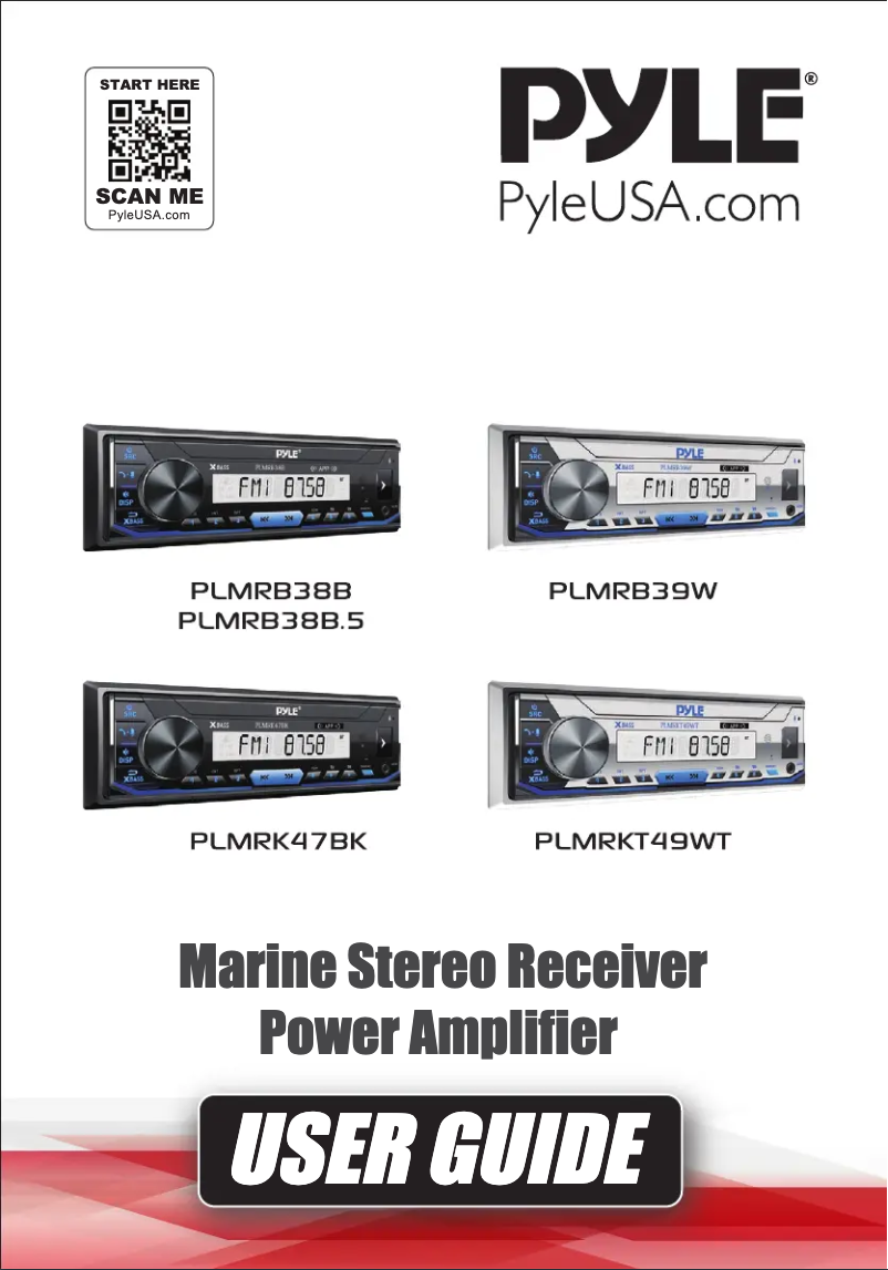 Page 1 de la notice Manuel utilisateur Pyle PLMRB38B
