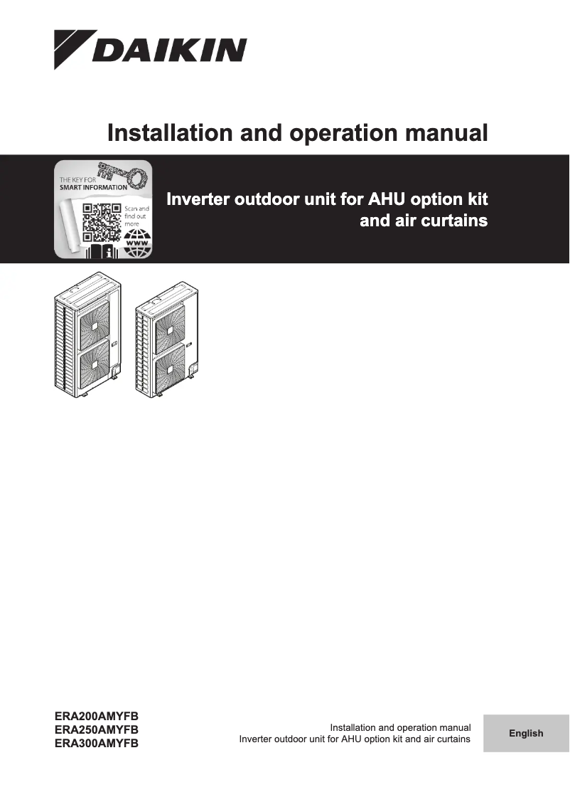 Página 1 del manual Manual de usuario Daikin ERA250AMYFB