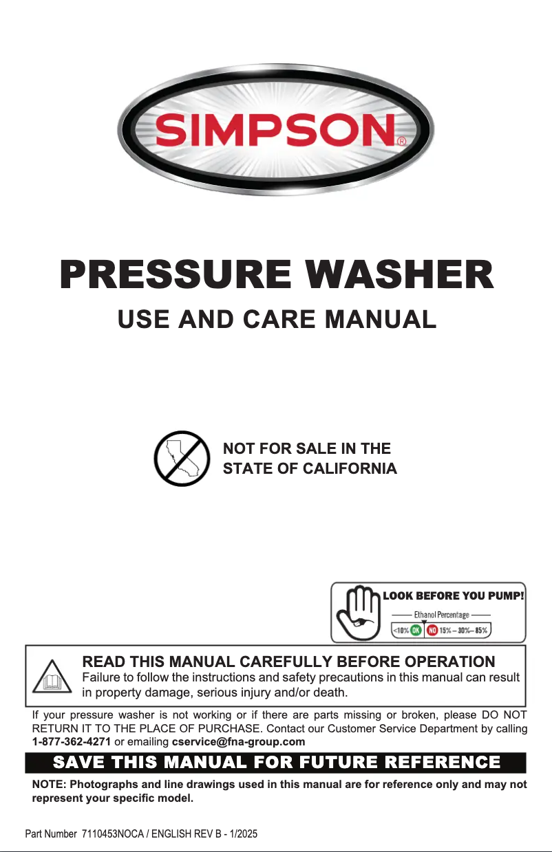 Página 1 del manual Manual de usuario Simpson CM61248-S