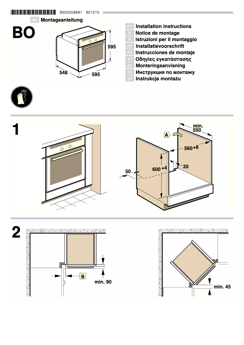 Page 1 de la notice Guide d'installation Constructa CF132550