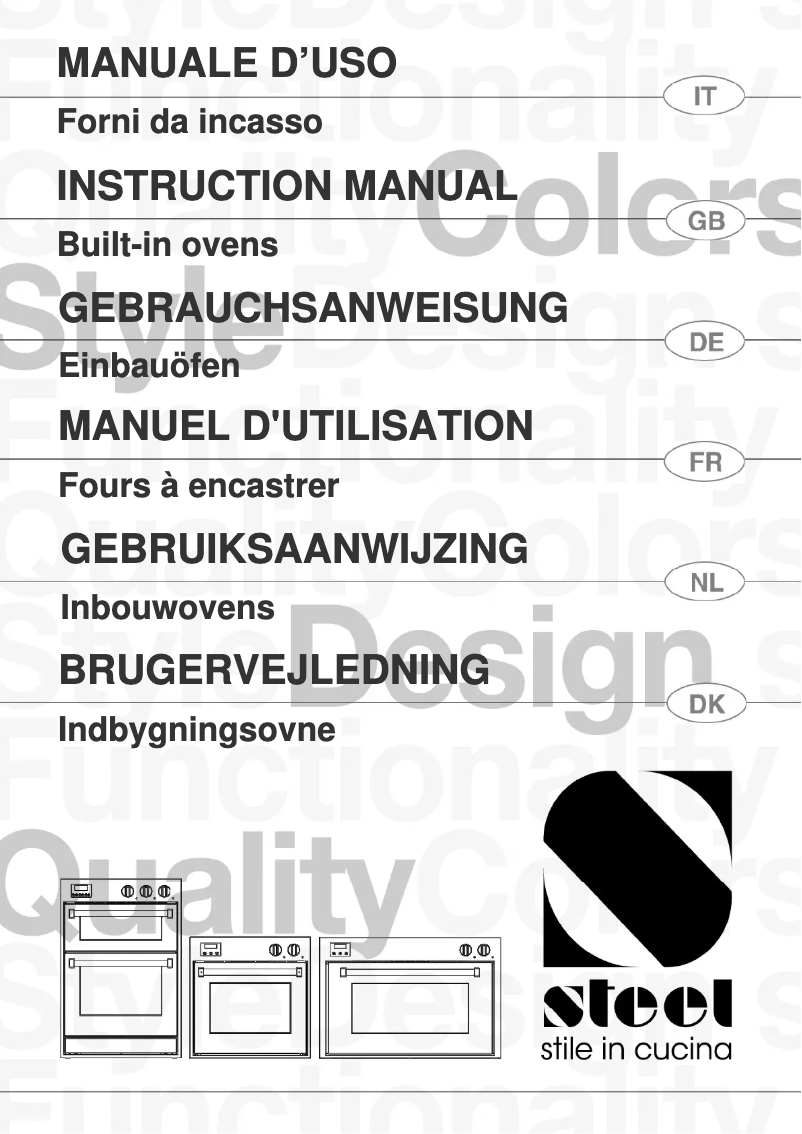 Page 1 de la notice Manuel utilisateur Steel Cucine Ascot oven