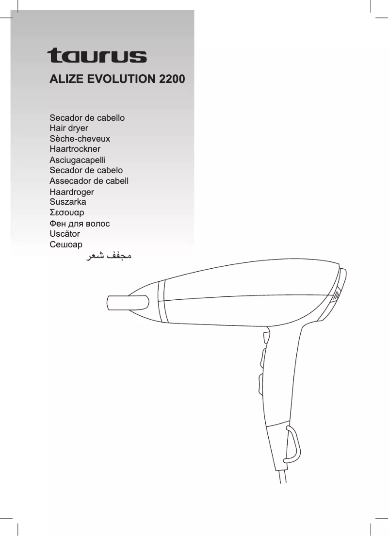 Page 1 de la notice Manuel utilisateur Taurus Alize Evolution 2200
