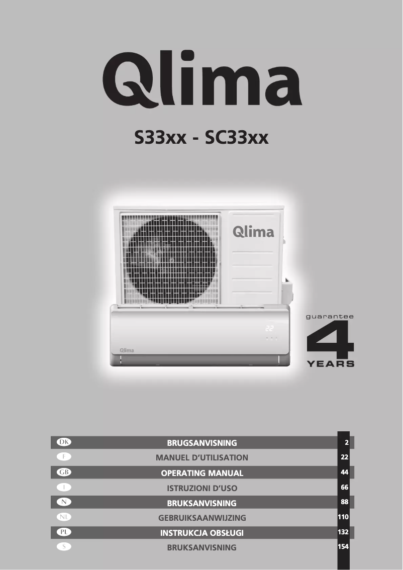 Page 1 of the manual User Manual Qlima SC 3348 IN