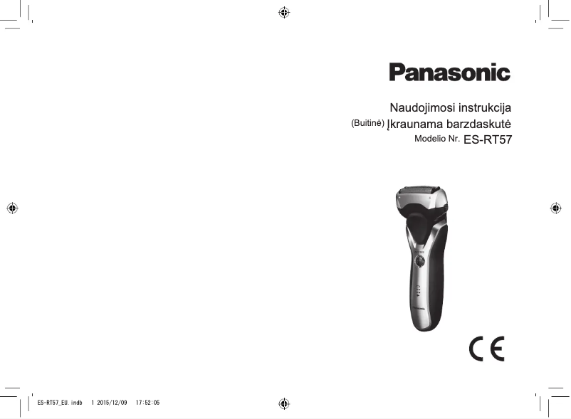 Page 1 de la notice Manuel utilisateur Panasonic ES-RT57