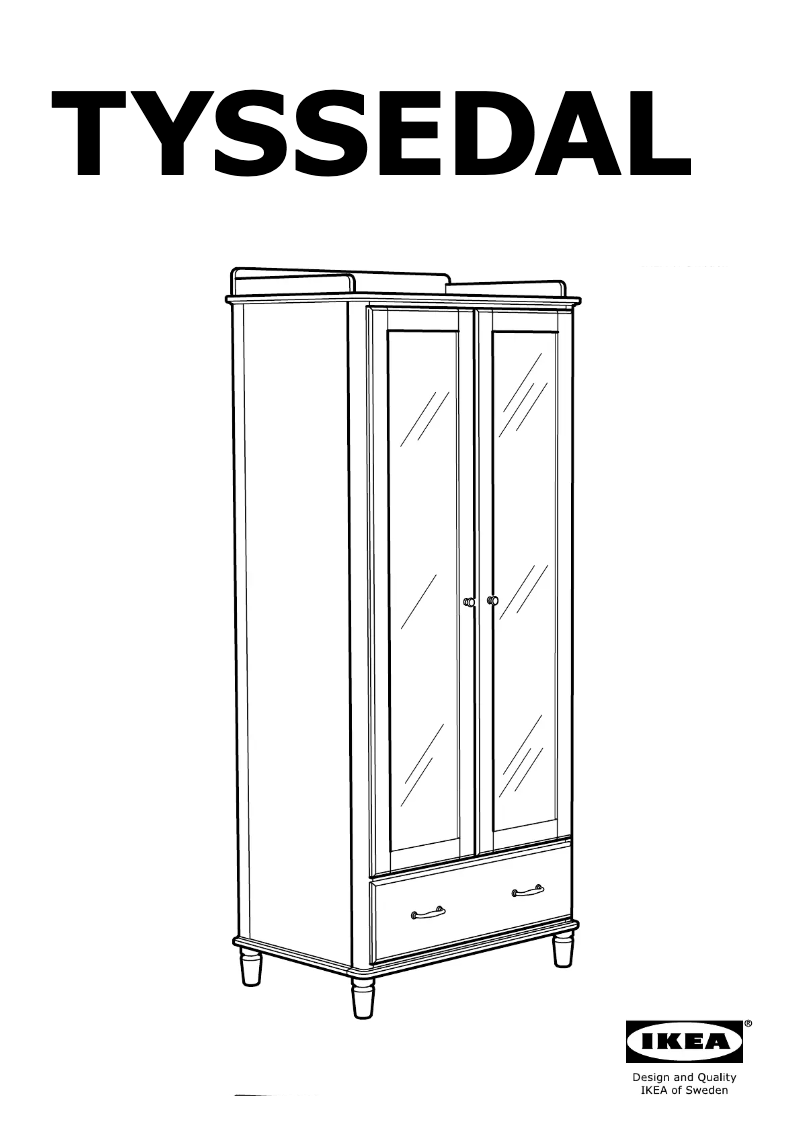 Page 1 de la notice Mode d'emploi Ikea TYSSEDAL
