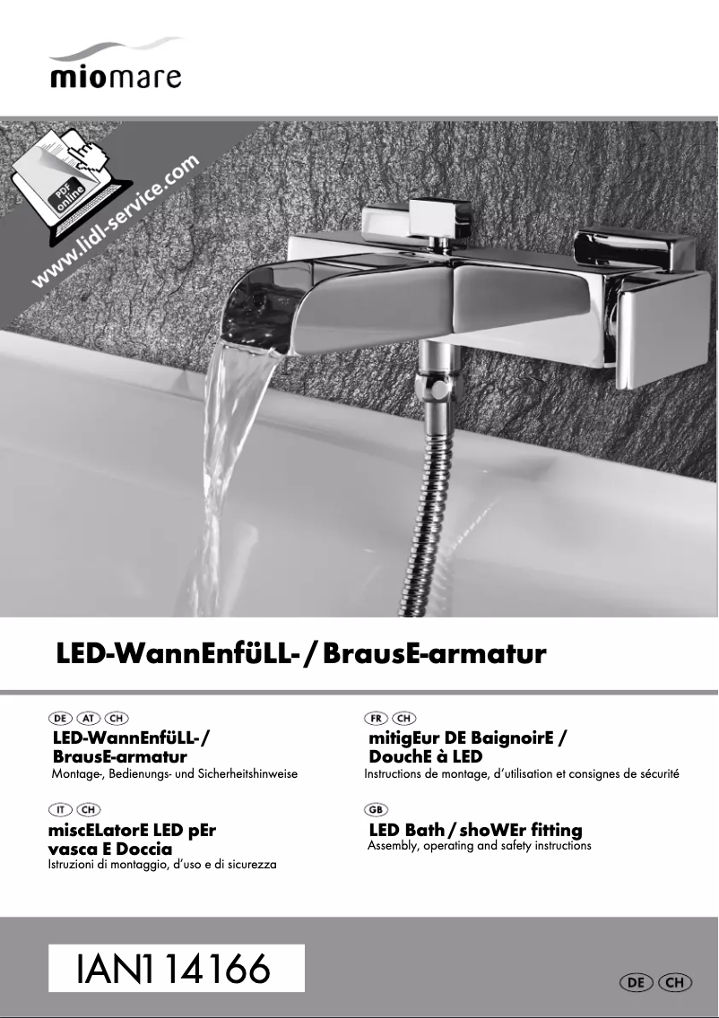 Page 1 de la notice Manuel utilisateur Miomare IAN 114166