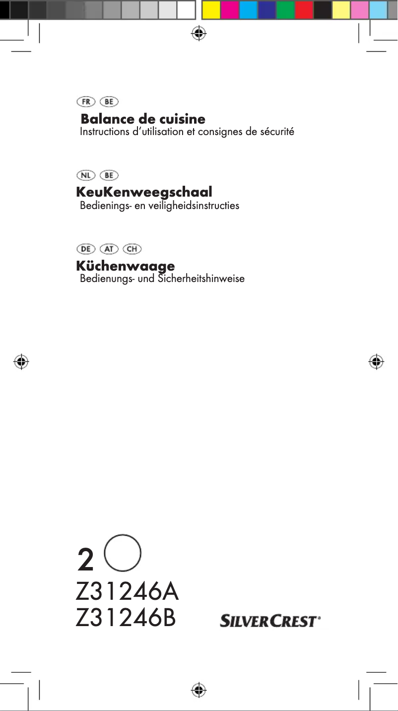 Page 1 de la notice Manuel utilisateur SilverCrest Z31246B