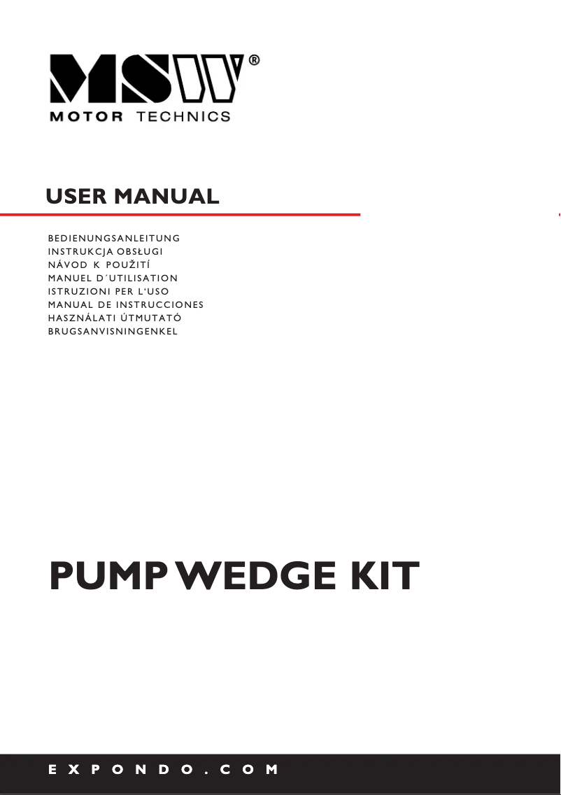 Page 1 de la notice Manuel utilisateur MSW MSW-DA-26