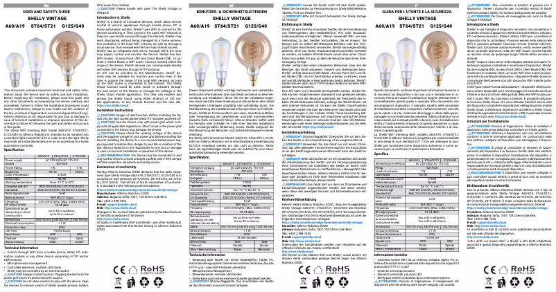 Page 1 de la notice Manuel utilisateur Shelly Vintage