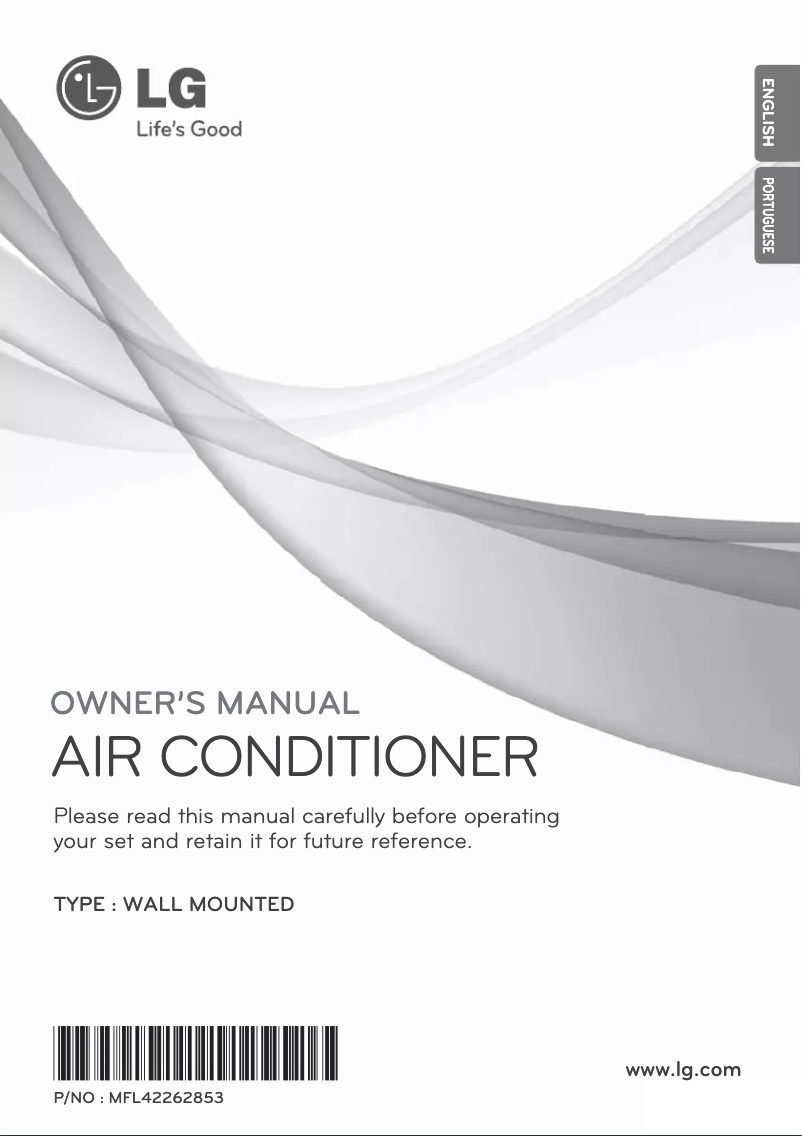 Page 1 de la notice Manuel utilisateur LG ASNW182CSA1