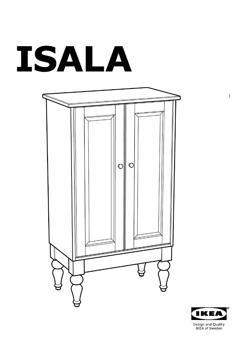 Page 1 de la notice Manuel utilisateur Ikea ISALA