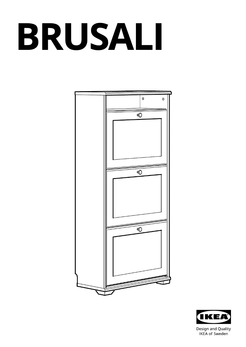 Page 1 de la notice Manuel utilisateur Ikea BRUSALI 604.803.94