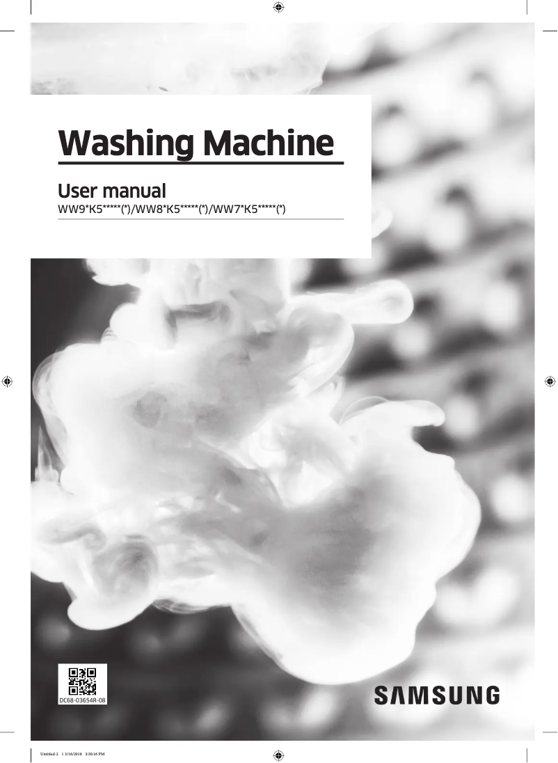 Página 1 del manual Manual de usuario Samsung WW80K5413WW1FH