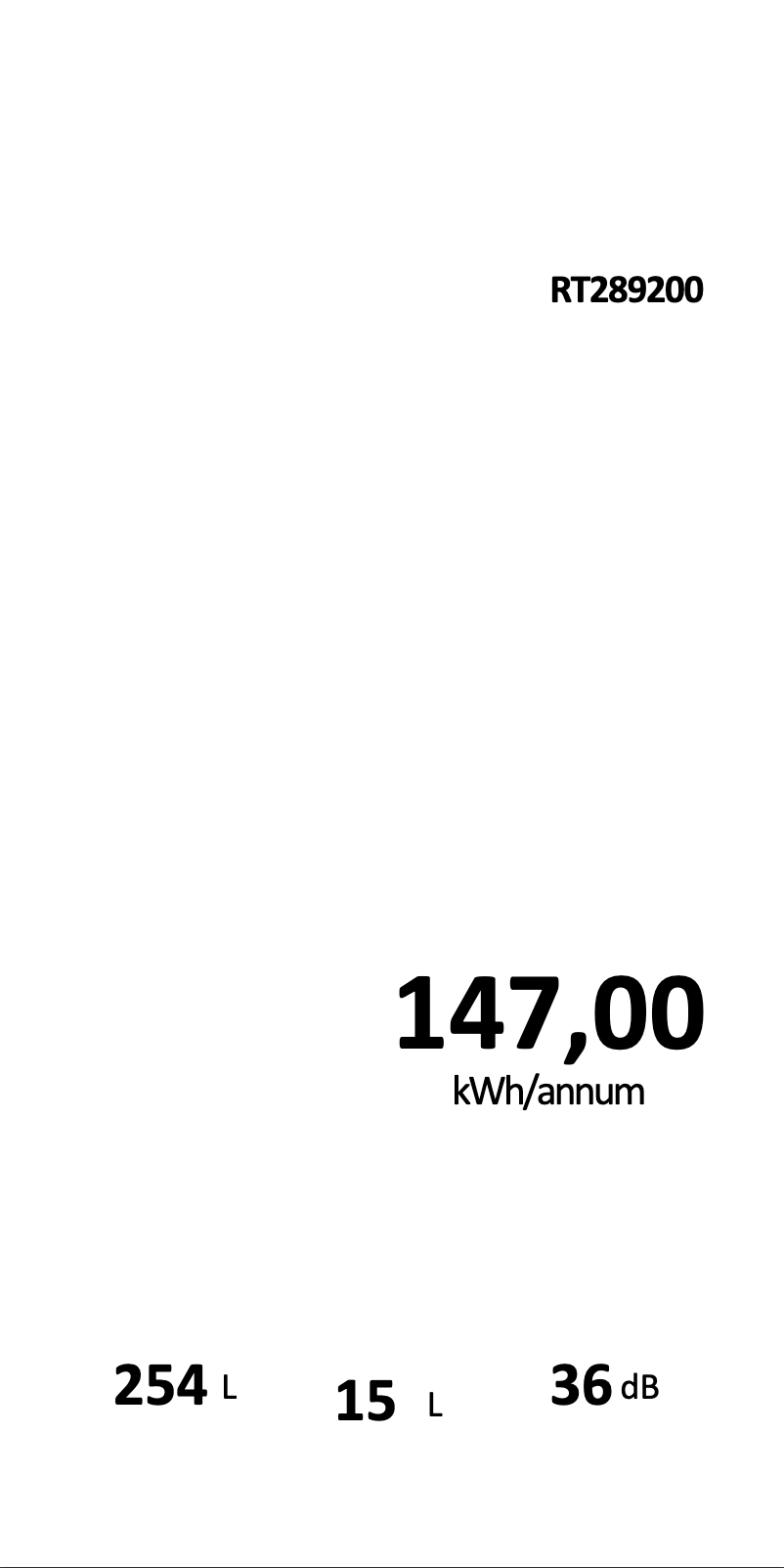 Page 1 de la notice Label énergétique Gaggenau RT289200