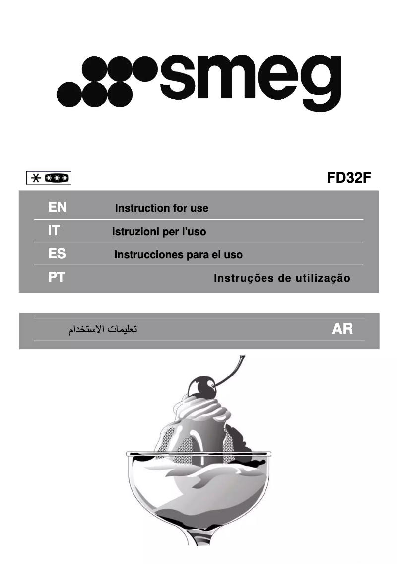 Página 1 del manual Manual de usuario Smeg FD32F