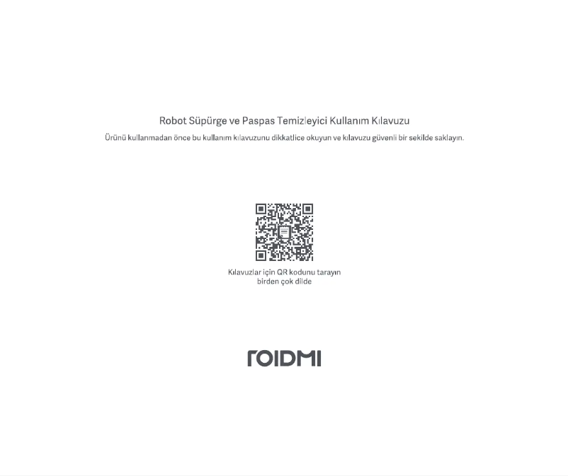 Page 1 de la notice Manuel utilisateur Roidmi EVE