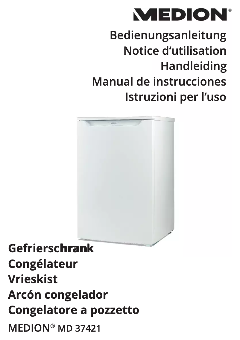 Page 1 de la notice Manuel utilisateur Medion MD 37421