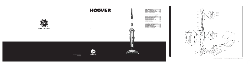 Page 1 de la notice Mode d'emploi Hoover Steam Capsule CAN1700R 011