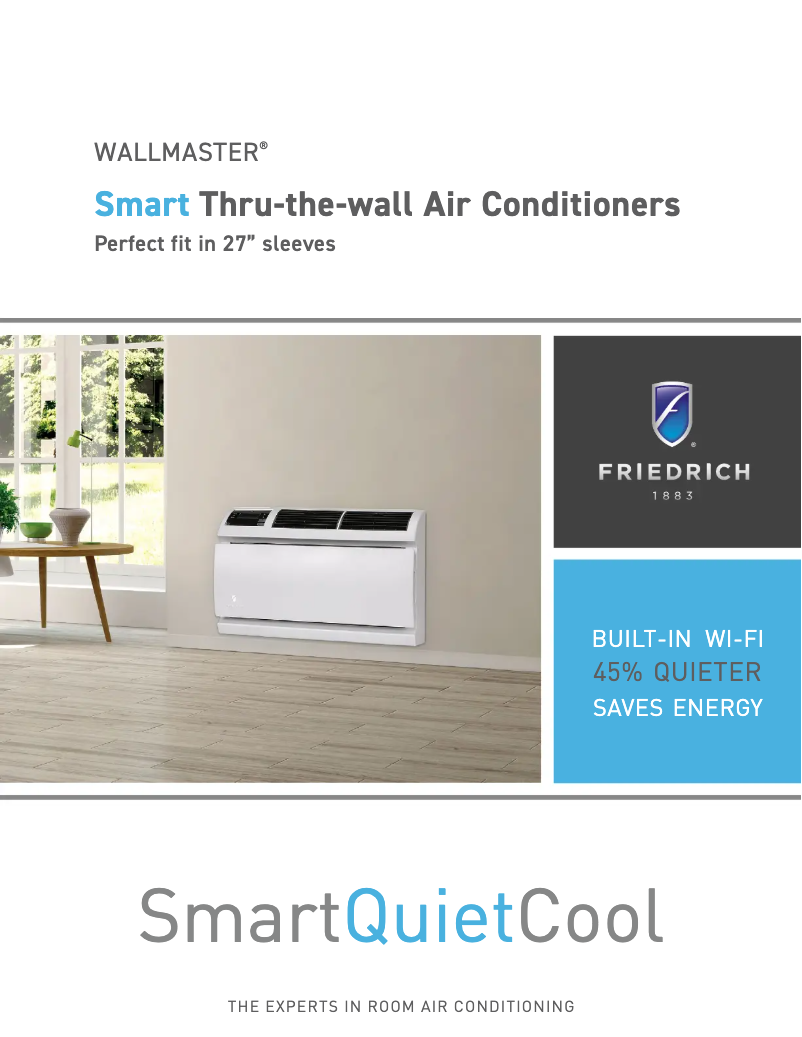 Page 1 de la notice Brochure Friedrich WET12A33A