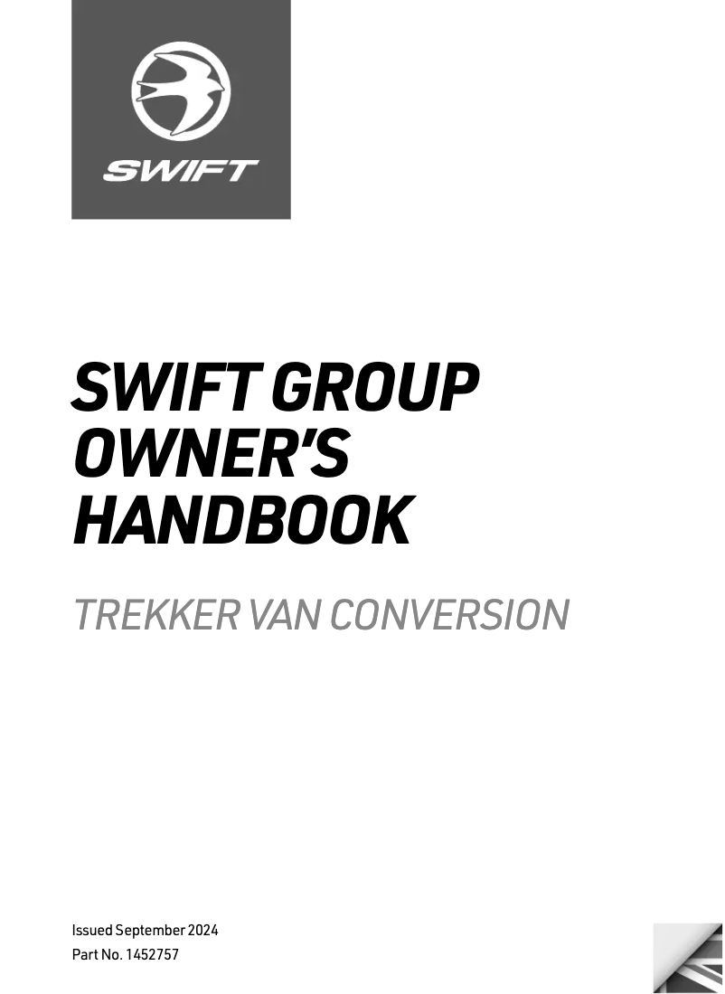 Page 1 de la notice Manuel utilisateur Swift Trekker (2025)