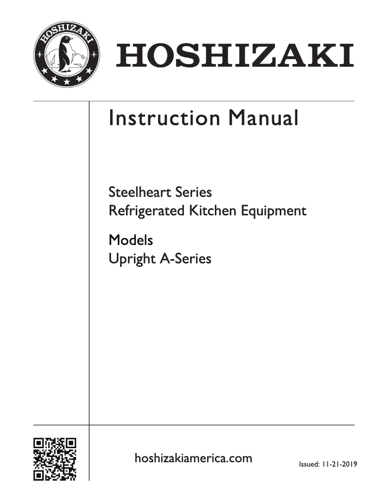 Page 1 de la notice Manuel utilisateur Hoshizaki F2A-HG