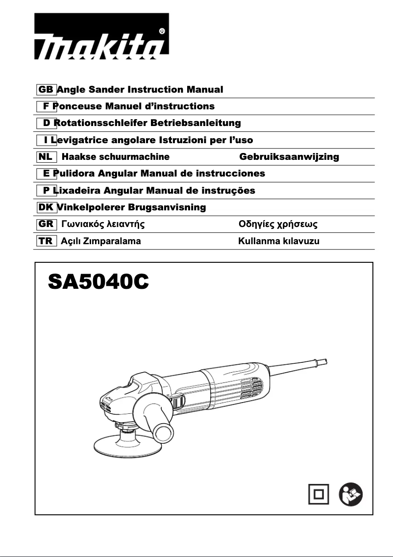 Page 1 de la notice Manuel utilisateur Makita SA5040C